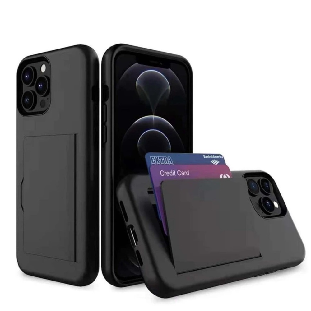✅New iPhone15/Plus/Pro/Promax Compatible Multi-function Card Slot iPhone Case